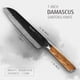 thumbnail image 2 of Cuchillo Santoku Hecef japonés de 7 pulgadas de acero de Damasco Forjado Ultraafilado, 2 of 10