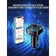 thumbnail image 5 of Coche Bluetooth, Transmisor FM Adaptador de Radio Bluetooth 5.0 Reproductor de Música MP3 Inalámbrico, Llamadas Manos Libres, Puertos USB Duales 5V/2.4A y 1A, Soporte para Cargador de Coche Tarjeta TF/Unidad Flash USB brillar Electrónica, 5 of 5