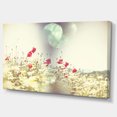 thumbnail image 2 of Champ de Fleurs de Pavot Rouge et Blanc - Grande Impression sur Toile, 2 of 3