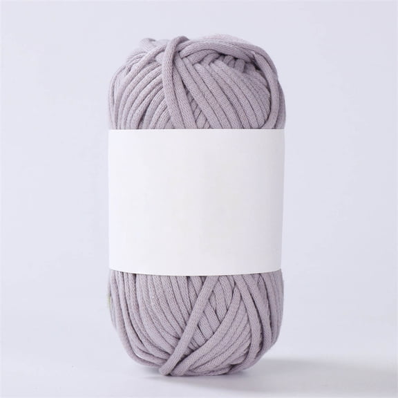 Tunhigl Premium Soft Milk Cotton Yarn Ball 50g - Colorful Acrylic Blend for Knitting Crochet Beginners Amigurumi Dolls & Autumn Sweaters Easy Care Handmade Gifts Light Gray