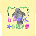 thumbnail image 4 of Inktastic Orlando Florida Cute Swimming Manatee Boys or Girls Baby Bodysuit, 4 of 5