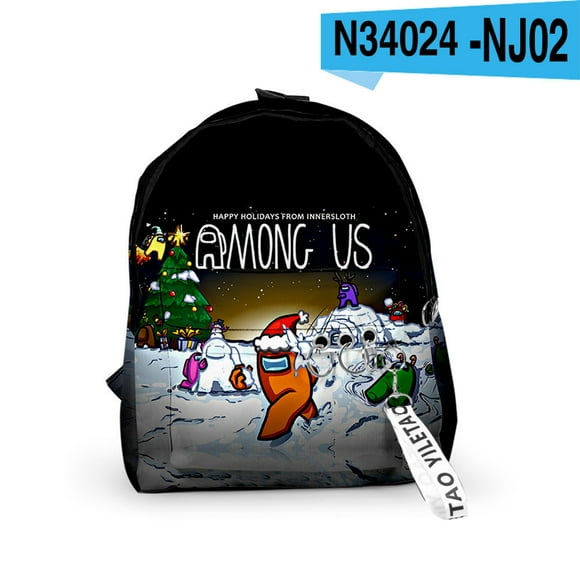 Nouveaux Sacs à Dos Among Us pour Garçons Enfants Jeu Coéquipier Personnages Figurines d'Action Imprimées Sac à Dos Mode Étudiants Sac à Dos Scolaire Quotidien Extérieur Sacs de Jour Voyage Camping Sacs à Dos à Fermeture Éclair