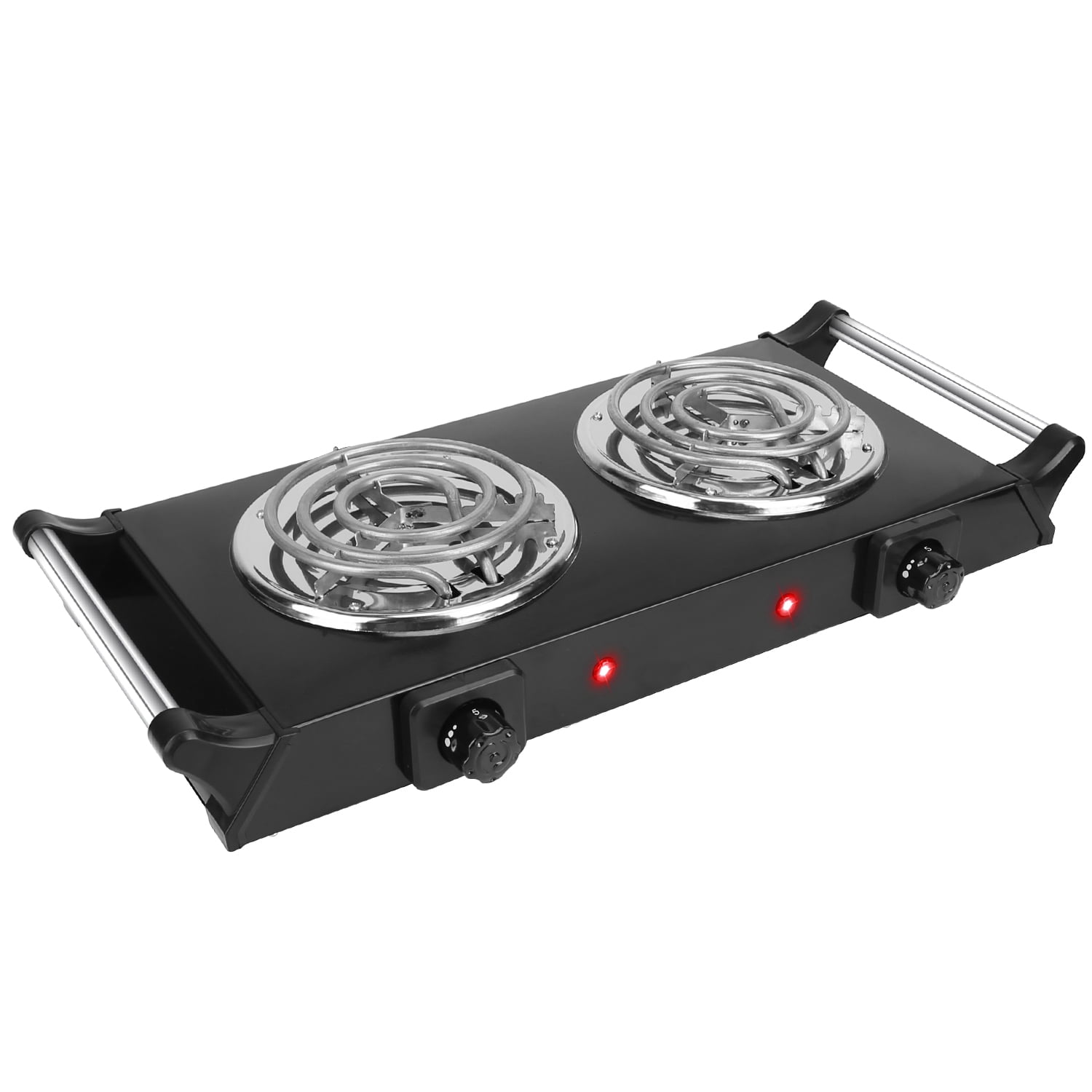 Portable Coil Hot Plate Heating Plate,  1000W Stove Countertop Heater with 5 Grear Fast Heating for Cooking