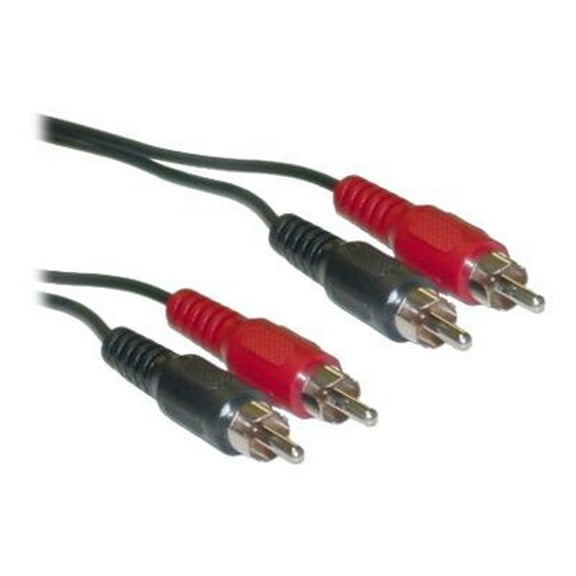 RCA Stereo Audio Cable, Dual RCA Male, 2 channel (Right and Left), 50 foot