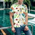 thumbnail image 6 of Lsque Floral Vintage Pattern Mens Polo Golf Shirts Funny Graphics Shorts Sleeve Button Shirts Baseball T-shirt-4X-Large, 6 of 7