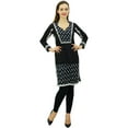thumbnail image 2 of Phagun Women's Designer Black Tunic Cotton Casual Kurta Full Sleeve Kurti-4, 2 of 8