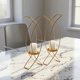 thumbnail image 1 of unbranded 2Ud Portavelas De Metal Dorado Estilo Retro Para Y De Comedor, 1 of 8