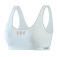 thumbnail image 6 of Girls Wireless Bras Comfortable Cotton Little Girls Training Bras for Both Movement and Casual Wear/ fits between 84-115 lbs, 6 of 9