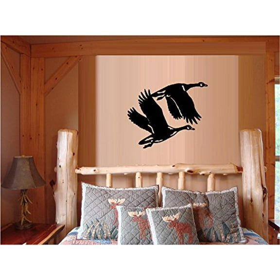 Best Priced Decals Two Geese Flying Wall Decal