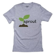 Sprout - Classic New Plant Logo - New Beginning Men's Grey T-Shirt