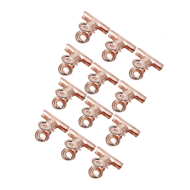 Pinzas para sujetar uñas, 12 piezas, pinzas para uñas curvas en forma de C, pinzas para limar uñas con acabado de lujo