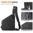 thumbnail image 2 of WANDER PLUS® Bolso Bandolera Antirrobo, Bolso Bandolera Diseño Antirrobo para Viajes, Deporte, Trabajo, 2 of 5