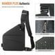 thumbnail image 2 of WANDER PLUS® Bolso Bandolera Antirrobo, Bolso Bandolera Diseño Antirrobo para Viajes, Deporte, Trabajo, 2 of 5