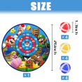 thumbnail image 2 of Tablero de dardos YOPENMOUNE Mario Party de 26 pulgadas con 12 bolas adhesivas, 2 of 5