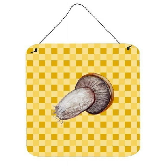 Carolines Treasures BB7212DS66 Rotkappe Mushroom on Basketweave Wall or Door Hanging Prints 6x6 multicolor
