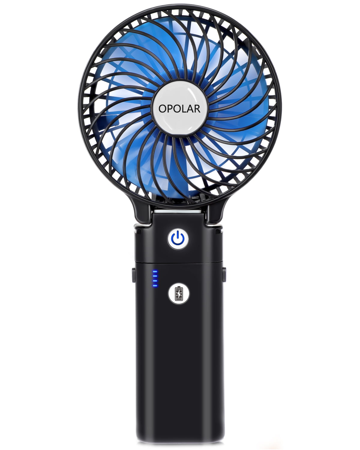 OPOLAR Small Handheld Battery USB Rechargeable 3 Speed Portable Personal Fan 
