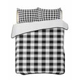 thumbnail image 2 of Quilts Full Size, Black and White Plaid Soft Comforter Bedding Set for Bed, Farmhouse Checkered Buffalo Lightweight Quilted Bedspread with Pillow Cover(2 Pieces) for All Season, 78x90 Inch, 2 of 6