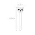 thumbnail image 3 of SHISUYAN Creative Silicone Mini Earphone Holder Cartoon Animal Shape Cable Wire Organizer Simple Desk Cable Manager - White Panda (White), 3 of 8