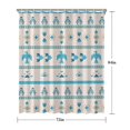 thumbnail image 5 of Blue Ethnic Bird Pattern Shower Curtain 72"x84" ,Bathroom Decorative Shower Curtains Set with 12 Hooks,Modern Waterproof Washable Shower Curtain, 5 of 6