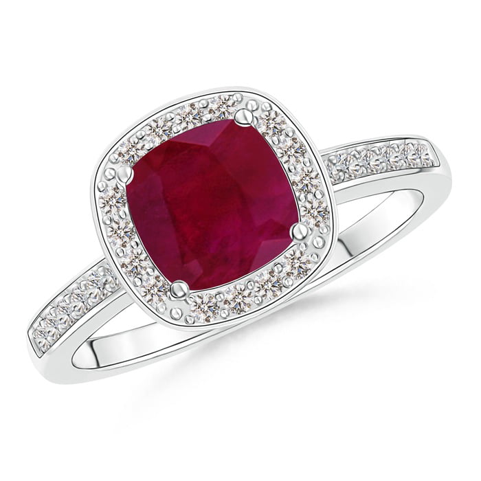 Best Gift Her July Birthstone Cushion Cut Ring Solitaire Ring Ruby Ring Zircon Gemstone Ruby New Year Gift Wedding Gift