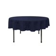 thumbnail image 1 of LA Linen TCpop72R-NavyP72 Nappe en Popeline de Polyester, Marine - 72 Po. Ronde, 1 of 4
