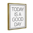 thumbnail image 4 of Stupell Industries Minimal Good Day Phrase Inspirational Painting Gold Floater Framed Art Print Wall Art, 17 x 21, 4 of 10