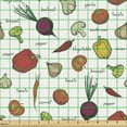 thumbnail image 2 of Ambesonne Vegetable Fabric by the Yard Upholstery, Organic Cooking Food Art, 2 Yards, Multicolor, 2 of 5