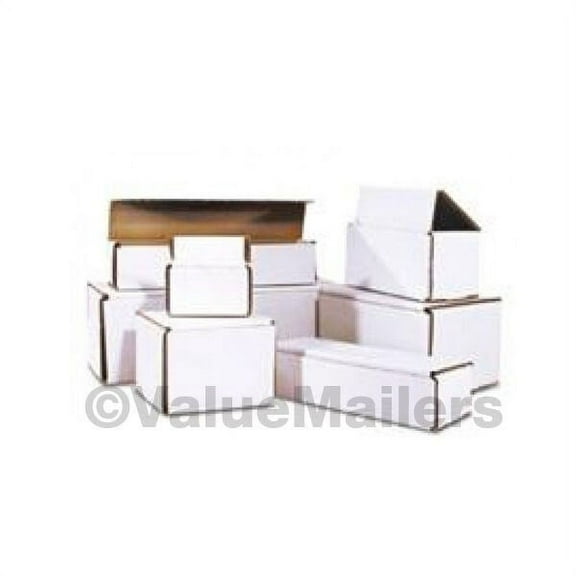 100 - 6x4x3 White Corrugated Shipping Mailer Packing Box Boxes 6 x 4 x 3