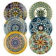 thumbnail image 1 of Platos de cerámica HENXFEN LEAD, 22 cm, 6 unidades, estilo bohemio, 1 of 8