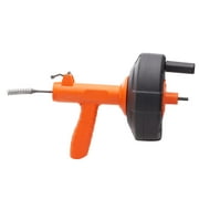 BENTISM Drain Cleaner Machine 25ft 1/4 in, Autofeed Drain Cleaning Machine, Drain Auger Drum Plumbing Drain Snake Clog Remover Drill