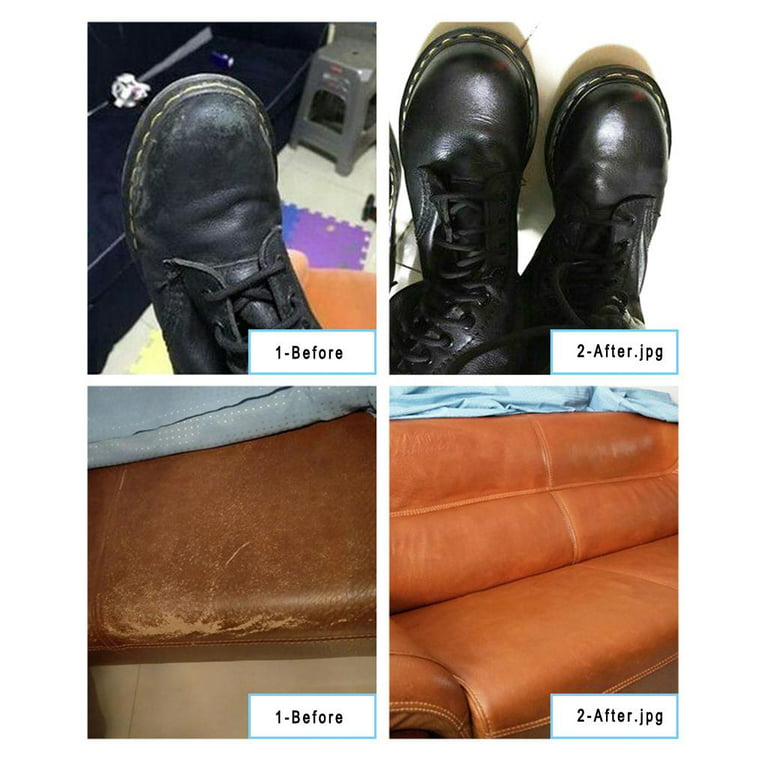 Leather Color Restorer - Saddle Brown - Repair Sofa, Vinyl, Furniture,  Couch, Car Seat, Shoes, and Boots - 4 oz.