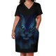thumbnail image 3 of Vestido holgado de bolsillo El Gato Azull, elegante vestido holgado para mujer, vestidos de manga larga, vestidos para mujer 2025, 3 of 7