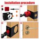 thumbnail image 4 of Kit de Perforación de Orificios para Puertas ANGGREK Instalación de Cerradura de Entrada 1-3/8 Pulgadas-1-3/4 Pulgadas, 4 of 7