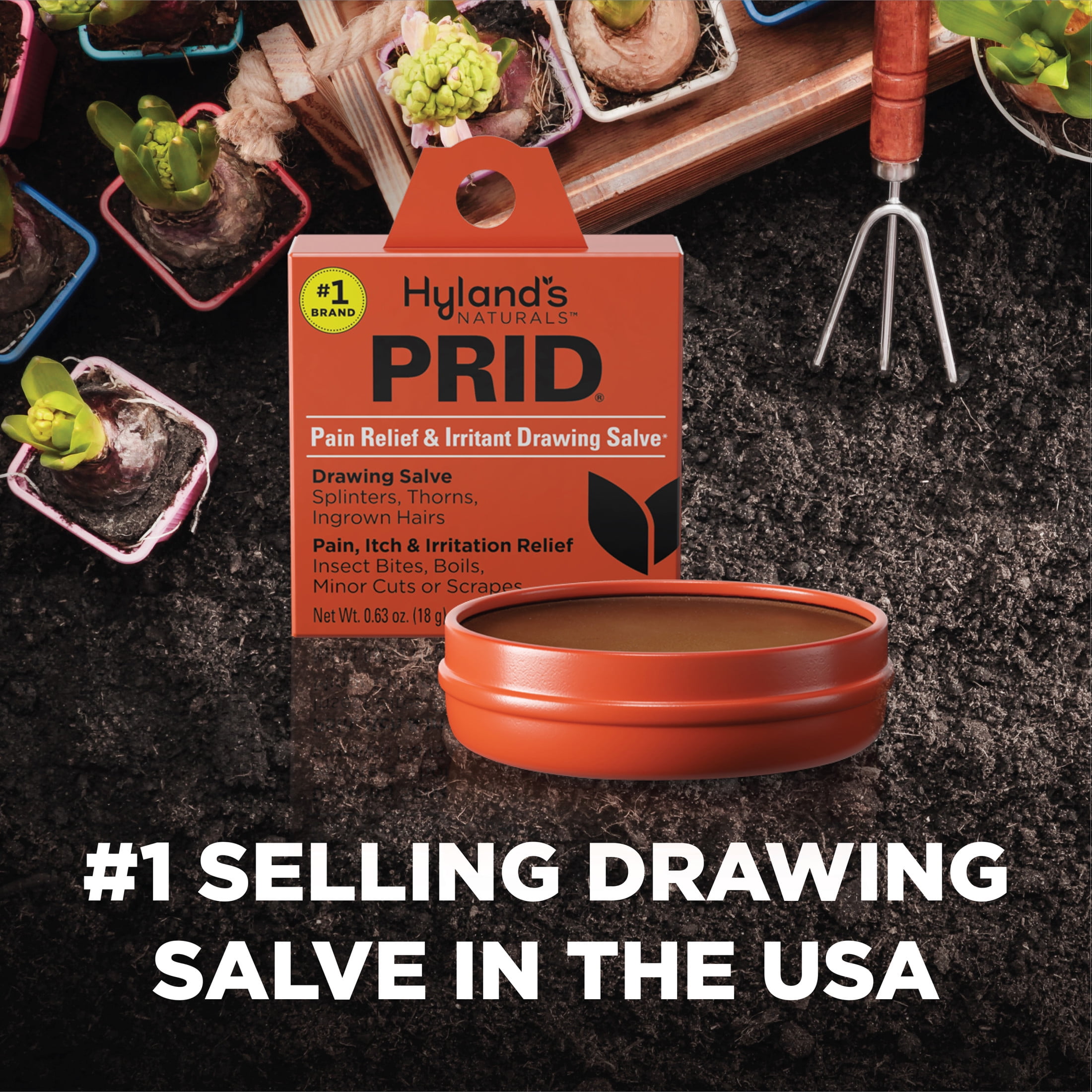 Hyland's PRID Drawing Salve, Natural Relief of Topical Pain and Irritation, 18 Grams
