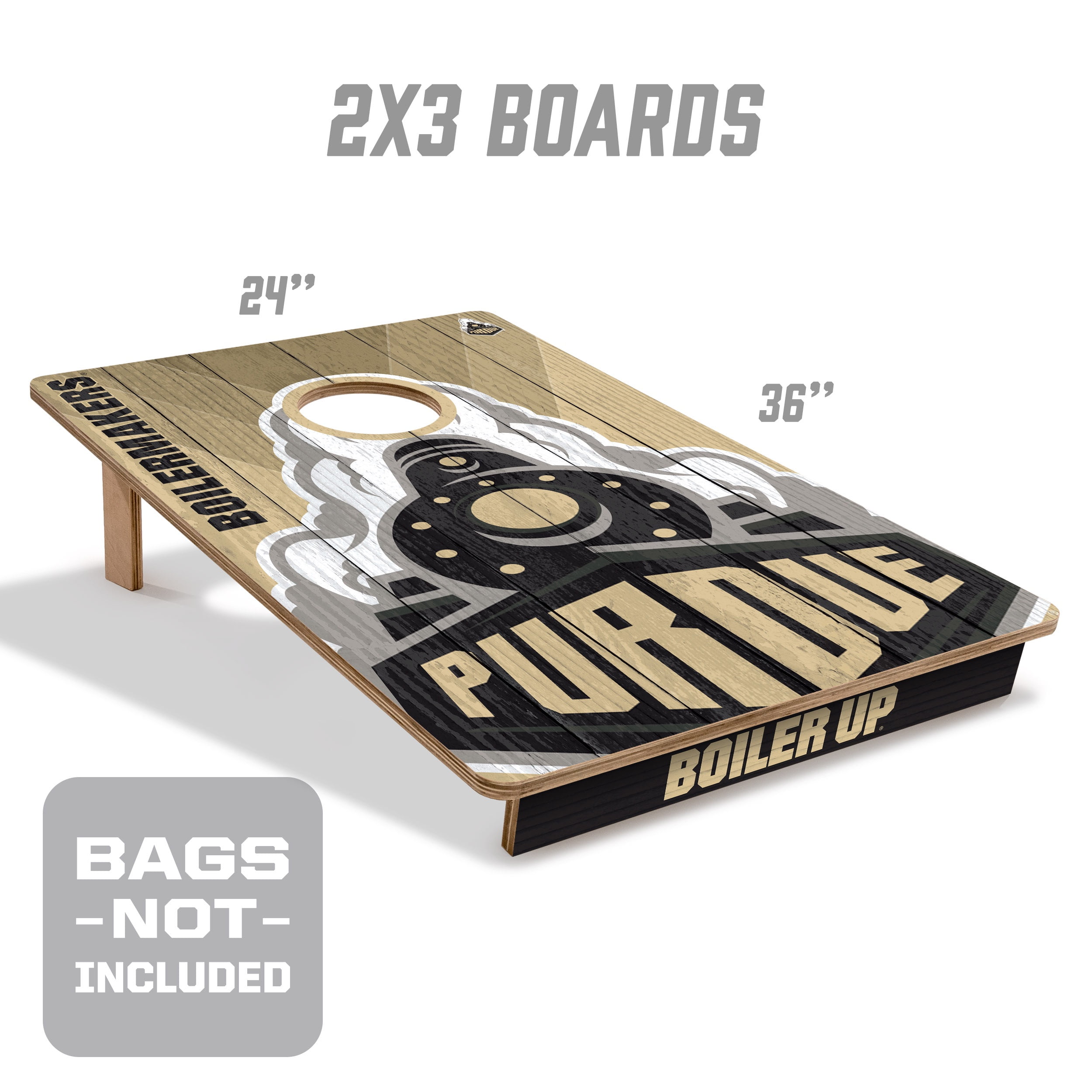 YouTheFan NCAA Purdue Boilermakers 2' x 3' Cornhole Game No Bags