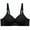 Black, variant on Herrnalise Women's T Shirt Bra, Demi Cup, Smoothing, Lightly Lined，Full Coverage ，Wireless，Bra.
