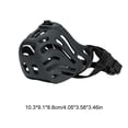 thumbnail image 3 of Dog Muzzle, Soft Breathable Dog Muzzles Suitable Dogs, Adjustable Basket Muzzle Prevents Chewing and Biting Pet Mouth Guard Must Have for Grooming Trimming Training Black XS, 3 of 6