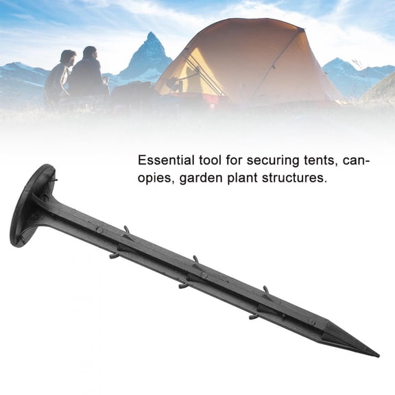 M Buder Durable 6.3 Inch Plastic Tent Stakes 50 Pack Heavy Duty Garden Camping Awning Canopy Peg Stakes Rustproof Ground Anchor Nails (16 cm / 6.3 Inches)