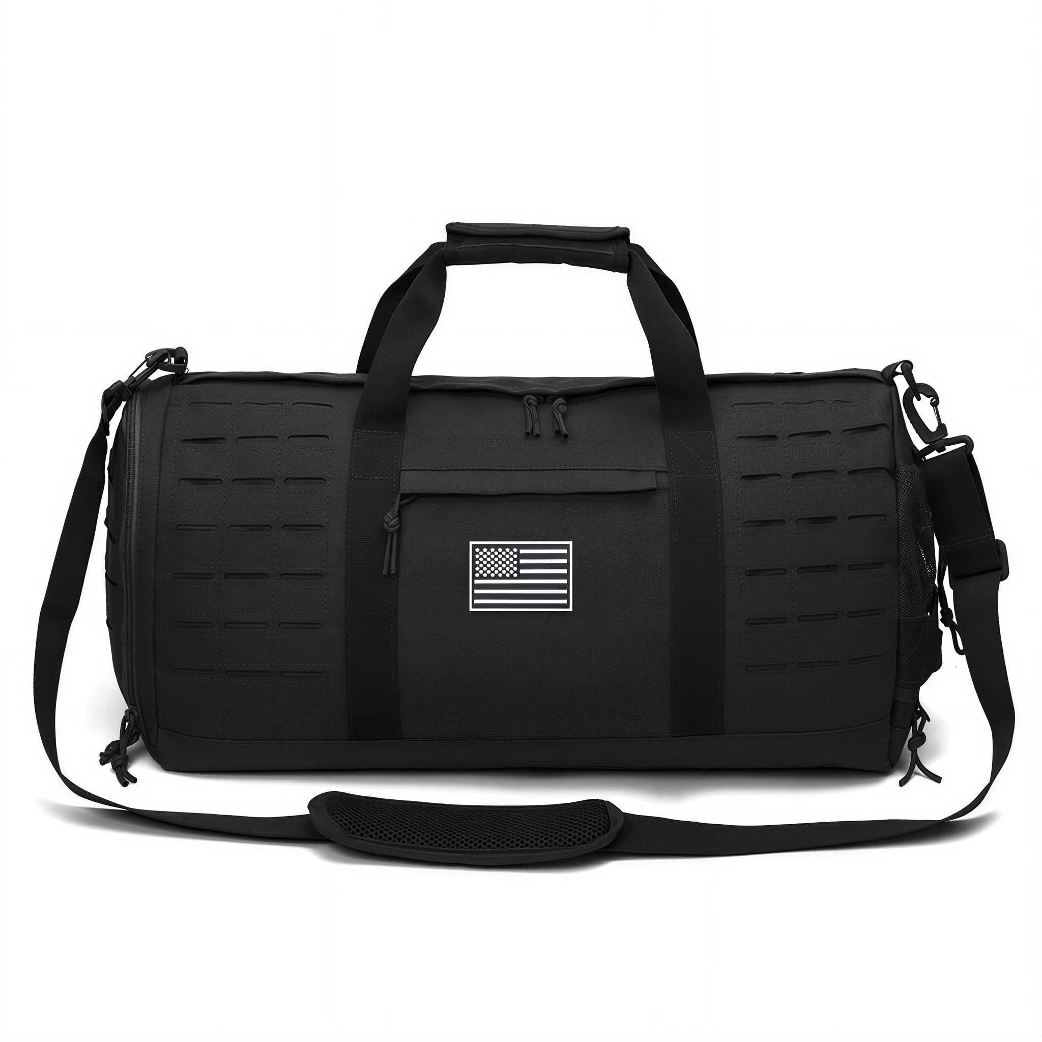 QT&QY 40L Gym Bags for Men Duffle Bag Heavy-Duty Sports Travel Weekender Tote with Shoe Compartment