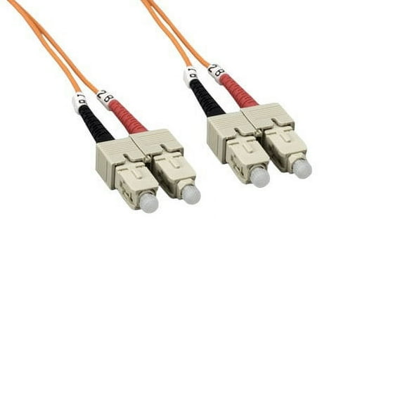 Kentek 10 Meter 10M Fiber optic cable SC to SC SC/SC OM1 multi-mode duplex 62.5/125 2.0mm OD standard zipcore patch cord