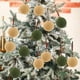 thumbnail image 4 of 15 Bolas Navideñas de Terciopelo con Adornos de Plástico Flocado | Fáciles de Colgar | Atractivo Multidimensional | Duraderas | Versátiles | 15 Piezas, 4 of 7