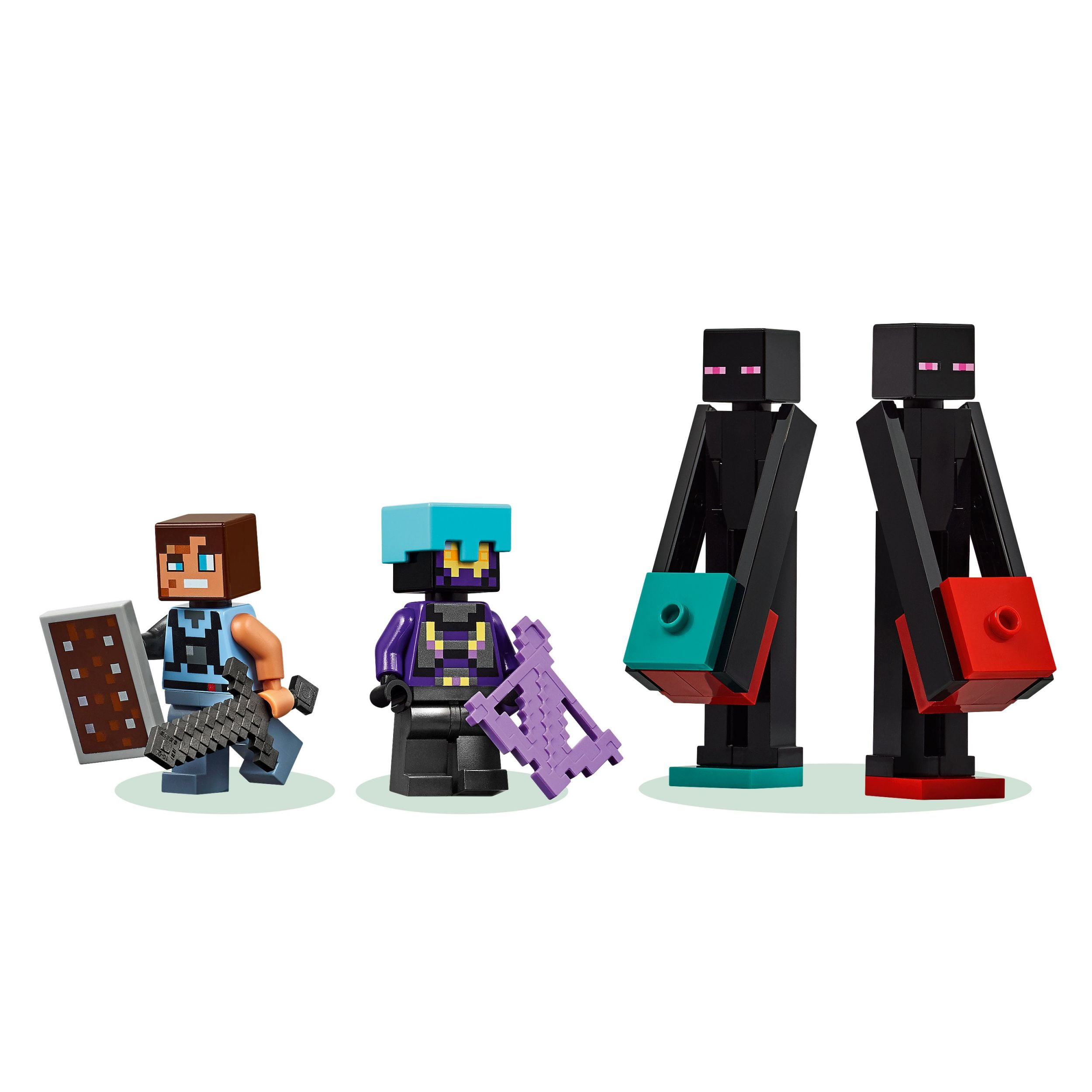 LEGO Minecraft The Enderman Tower Building Toy for Boys & Girls - Video Game Building Set for Kids, Ages 9+ - 2 Toys in 1 for Player Vs. Player Pretend Play - Gift Idea for Gamers - 21279