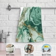 thumbnail image 6 of Dreamtimes Marble Soft Hand Towels 2-Piece Absorbent Bath Towel Decorative Fingertip Towels for Bathroom Gym Spa Hotel Beach Swimming Pool,14.4" x 28.3", 6 of 7