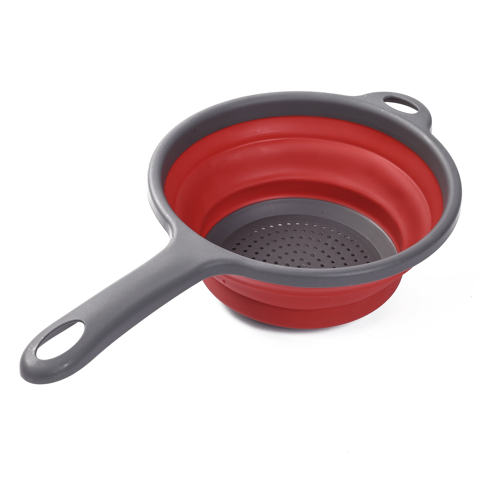 Kitchen Foldable Strainers With Handle Collapsible Vegetable Fruits Food Washing Basket