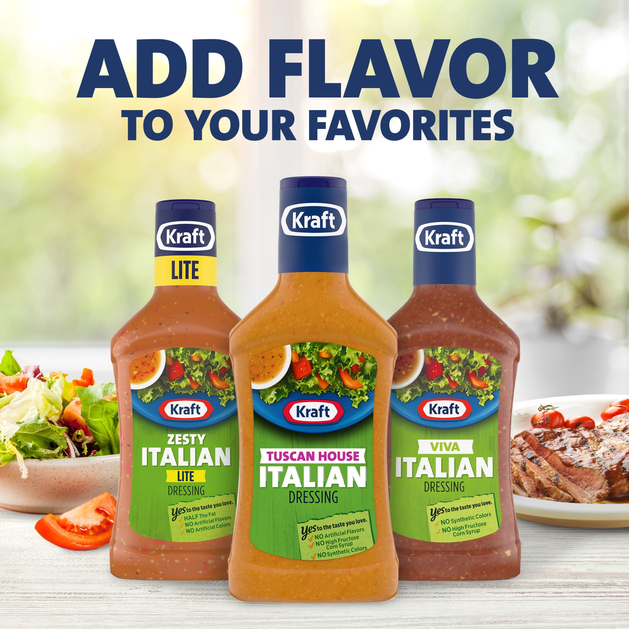 (6 pack) Kraft Tuscan House Italian Dressing, 16 fl oz Bottle