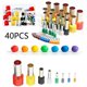 thumbnail image 2 of 40pcs Polymer Clay Cutters, Stainless Steel+Plastic Indentation Round Circle Shape Cutters Mold Ceramics Dotting Baking Ring Mold Cutter Punch Tools With Storage Case For Clay Pottery Craft Handcraft, 2 of 4