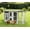 Grey,White#12, variant on Pet Playpen Wooden with Openable Roof Cage, Removable Floor, Double Doors, 30" x 38" x 30",Guinea Pig Cage