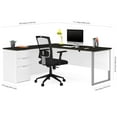 thumbnail image 2 of Bestar Pro-Concept plus L-Desk with Metal Leg, 2 of 3