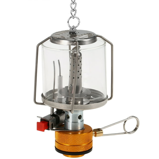 Yeacher Outdoor Portable Camping Gas Lantern Piezo Ignition Mini Gas Tent Lamp Light