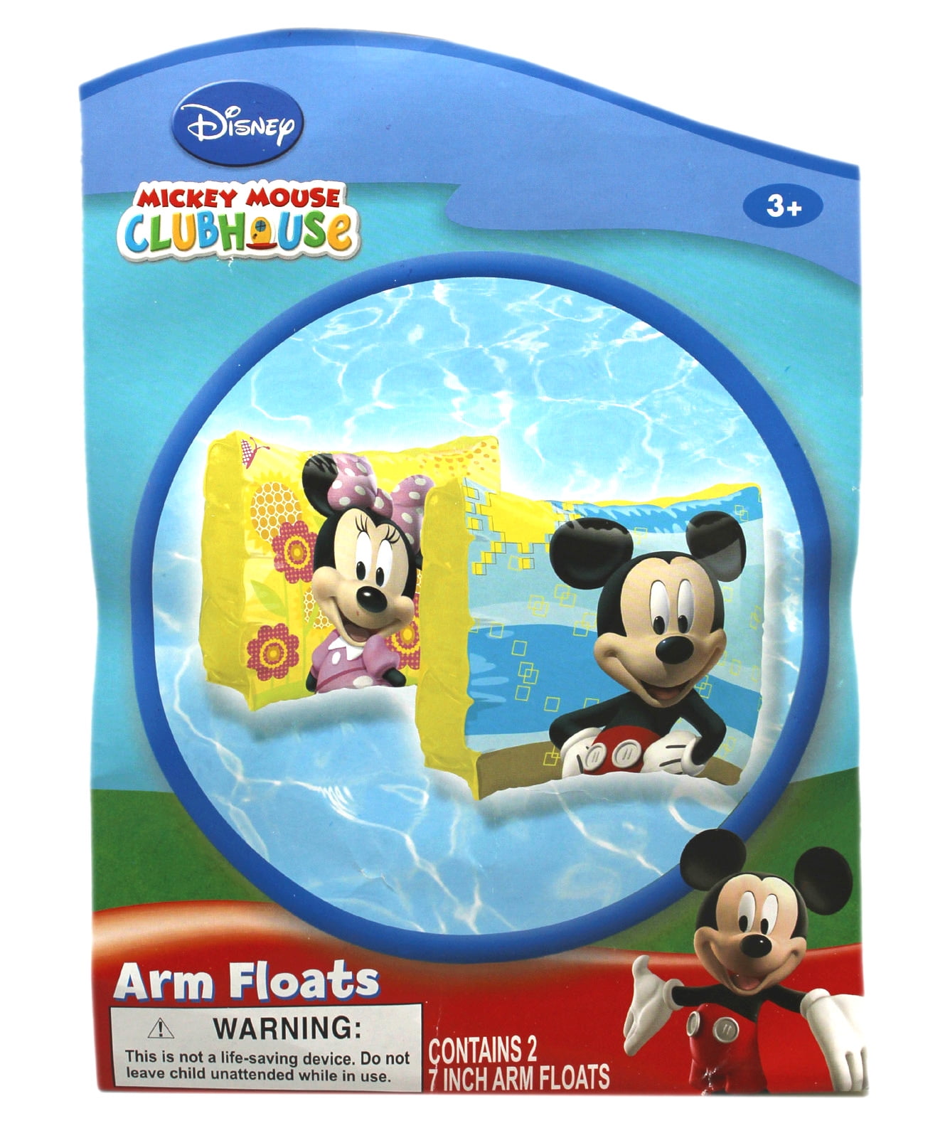 2 Arm Floats Swimming Arm Bands with Repair Kit Ages 3+ Disney Junior Mickey 